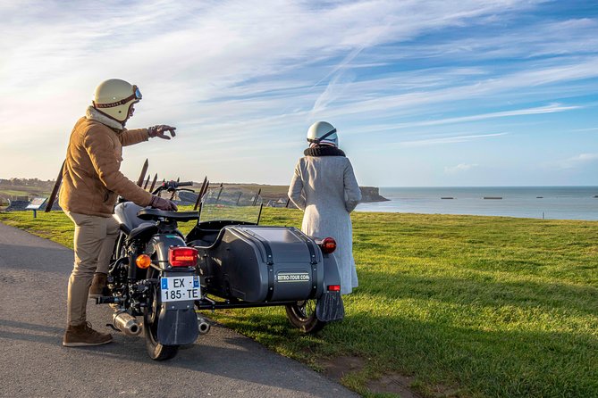 2- to 6-hour sidecar excursion on the D-Day Landing Beaches - Port-en-Bessin and Omaha Beach: the American sector