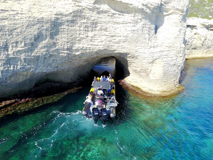 Ajaccio: Day Trip Boat Tour to Bonifacio - Seeing Bonifacio from below the cliffs