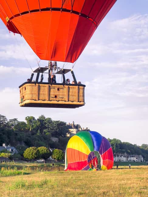 Amboise Hot-Air Balloon Sunset Ride over the Loire Valley - Landing, Champagne, and the Caves Plou & Fils visit