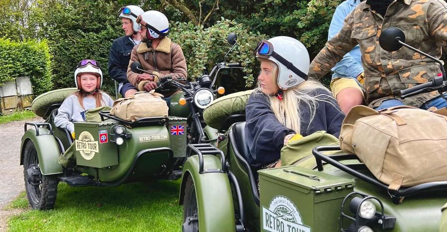 Bayeux: 2-hour tour of the D-Day beaches, by vintage sidecar - Meeting in Bayeux and Getting Ready to Ride