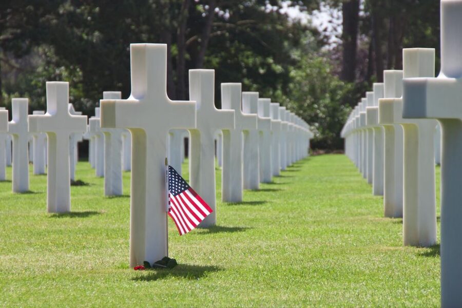 Bayeux: 2-hour tour of the D-Day beaches, by vintage sidecar - Normandy American Cemetery: The Emotional Center