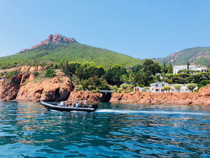 Cannes: 2.5-Hour Esterel Calanques Boat Excursion - Red rocks, caves, and the approach to Cap Roux