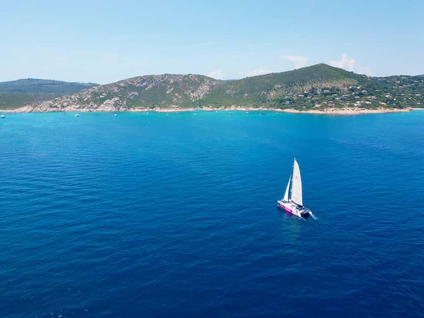 Côte d'Azur: Half-Day Coastline Catamaran Sailing Tour - The anchor stop: swimming, kayaking, and paddling