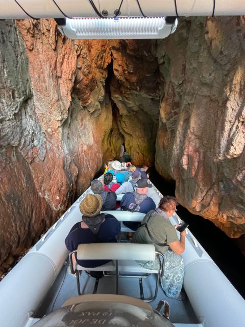 Croisière Calanques de Piana - Baignade bateau 12 places - Capo Rosso, caves, and the natural pool