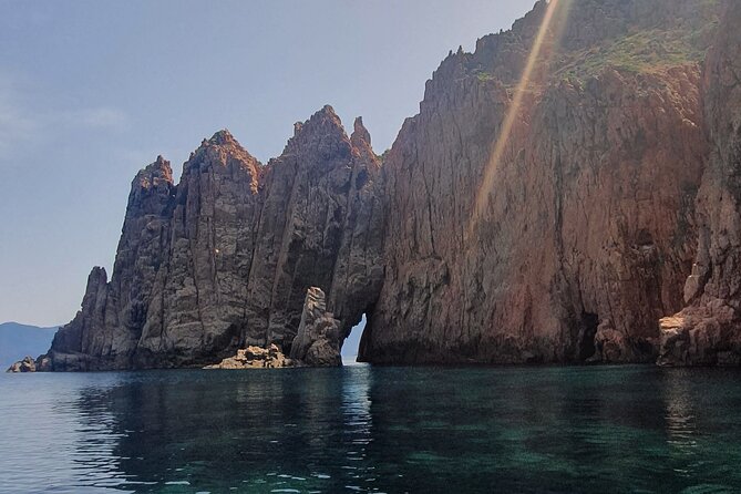 From Sagone/Cargèse: Scandola Calanques Piana Girolata Swimming - What the boat is like for a full day at sea