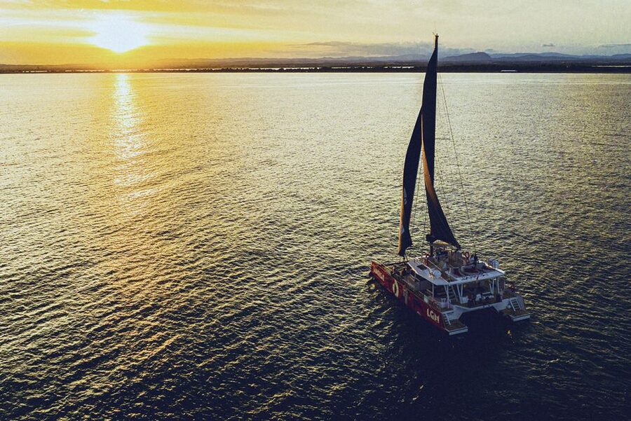 La Grande Motte: Camargue Sunset Catamaran Tour with a Drink - A catamaran built for sitting back