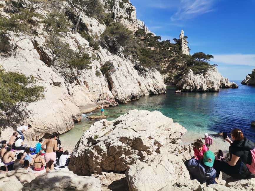 Marseille: Calanques National Park Guided Hike with Picnic - Swimming in a rocky cove