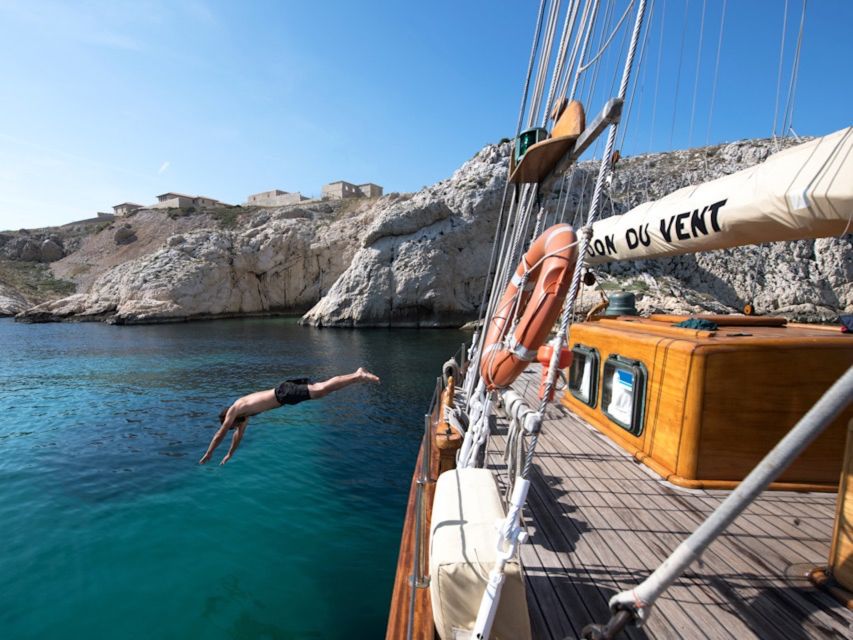 Marseille: Calanques Sailing Day Trip with Lunch and Wine - A buffet lunch made for a long day afloat
