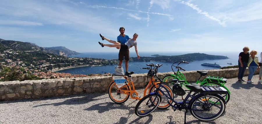 Nice: Panoramic French Riviera E-Bike Tour - Forty minutes in Villefranche-sur-Mer