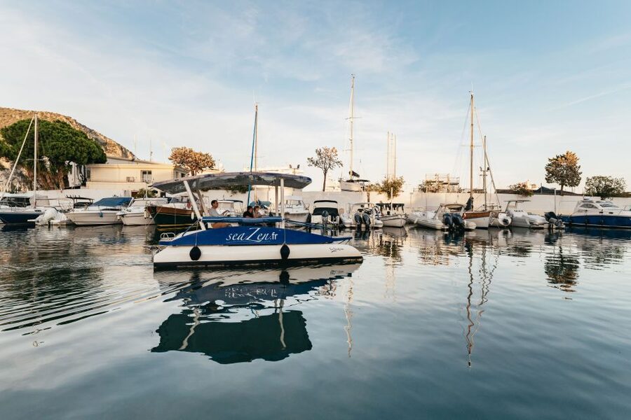 Nice: Private Sunset Tour on Solar Powered Boat - Taking the Wheel of a License-Free Boat