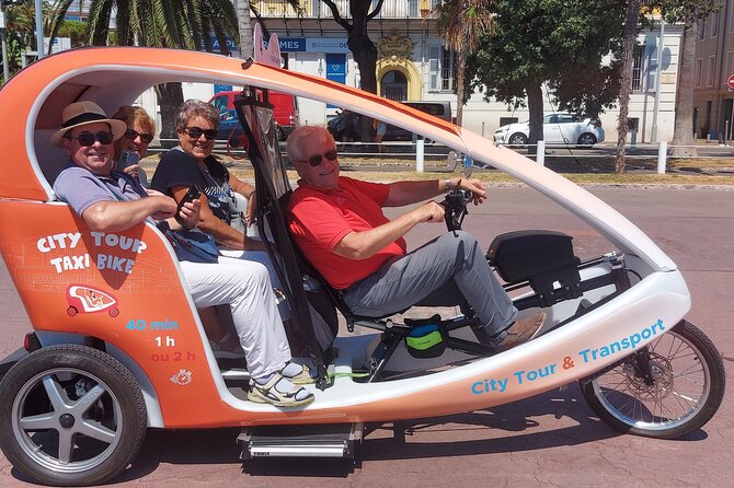Nice: Visit of Nice by electrically assisted bike taxi 1 hour. - Paillon, Lycée Massena, and the return route