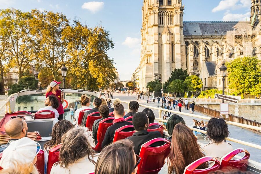 Paris: Big Bus Hop-On Hop-Off Tour with Optional Cruise - Commentary, app, and onboard comfort