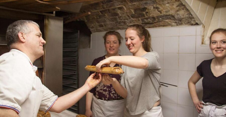 Paris: Bread and Croissant-Making Class - The baguette lesson starts with touch
