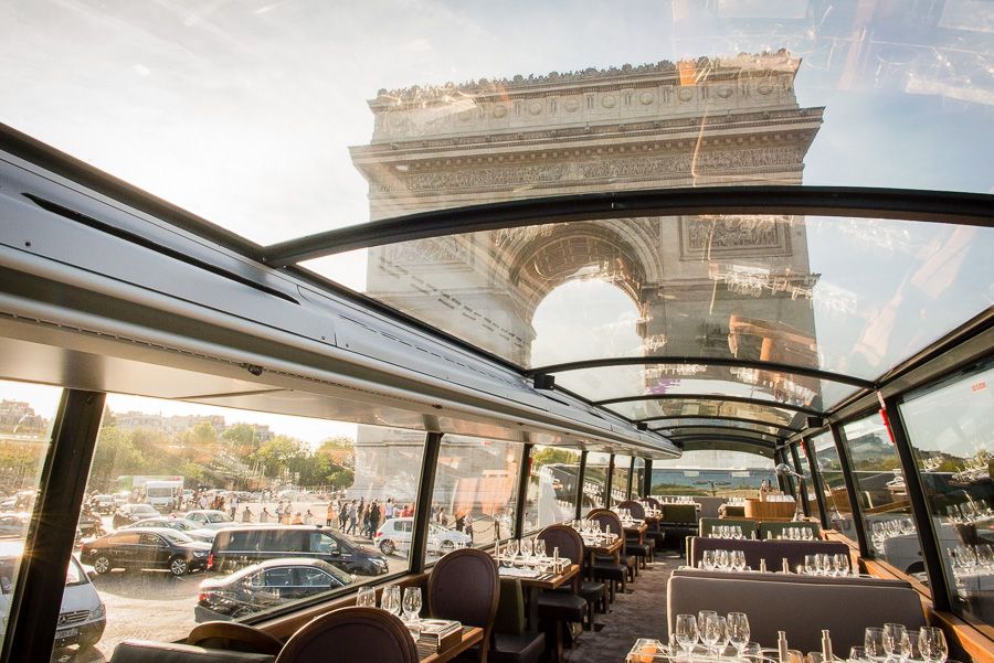 Paris: Bustronome Gourmet Lunch Tour on a Glass-Roof Bus - Service that feels personal