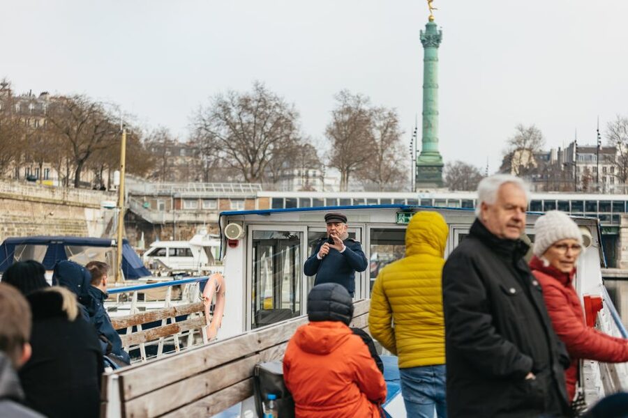 Paris: Cruise on the Saint-Martin Canal and the Seine River - Arsenal Port and Place de la Bastille