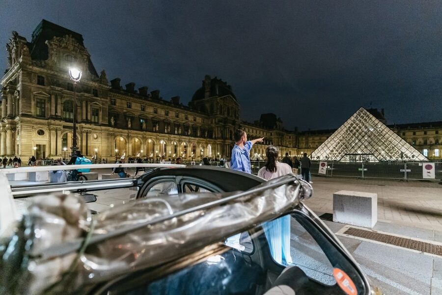 Paris: Discover Paris by Night in a Vintage Car with a Local - The Eiffel Tower after the sun goes down