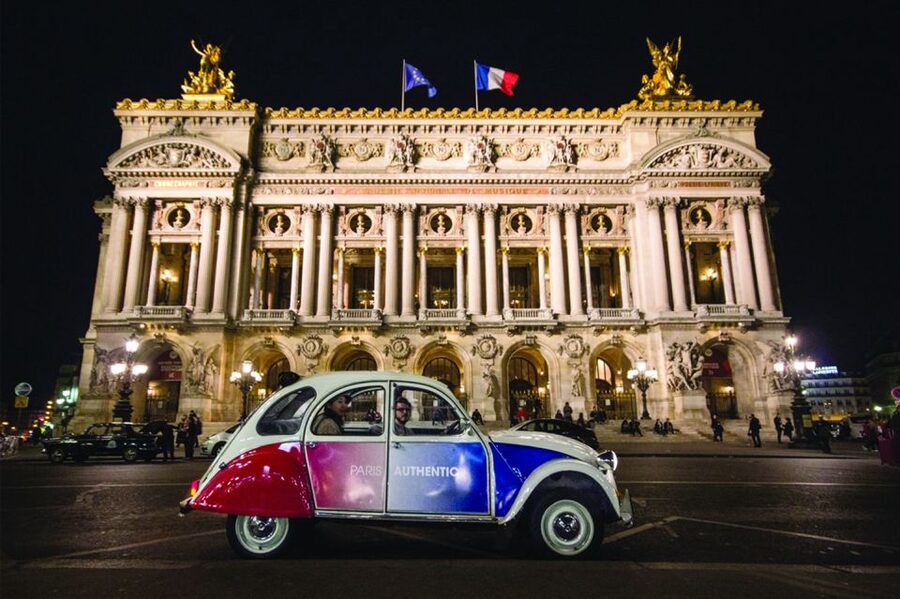 Paris: Discover Paris by Night in a Vintage Car with a Local - Open roof, rain, and cold weather