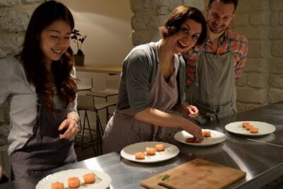 Paris Evening Cooking Class French Dinner and Market Visit Option