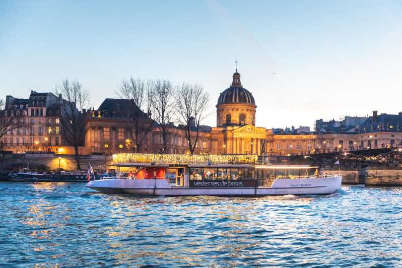 Paris: Evening River Cruise with Music - A quiet night ride beneath the Eiffel Tower