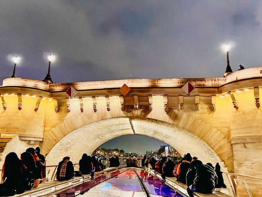 Paris: Illuminated Evening River Cruise & Waffle Tasting - Audio guides, music, and the level of commentary