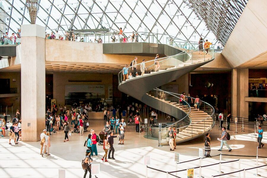 Paris: Louvre Museum Timed-Entrance Ticket - Richelieu, Denon, and Sully: plan by wing