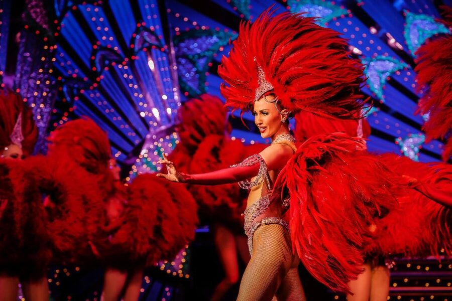Paris: Moulin Rouge Cabaret Show Ticket with Champagne - Seating, shared tables, and the view