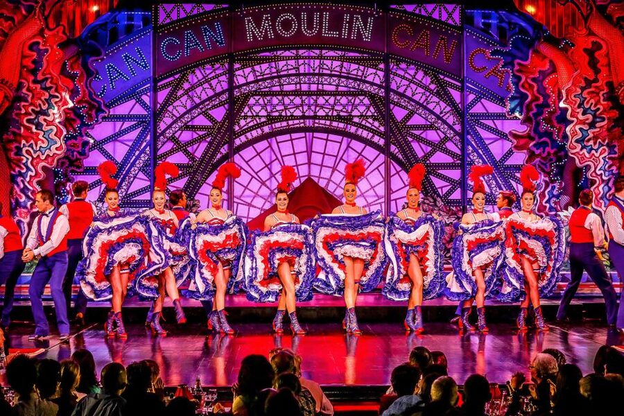 Paris: Moulin Rouge Cabaret Show Ticket with Champagne - From the red windmill to your table