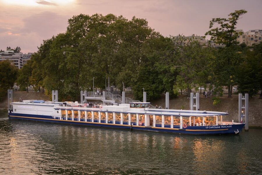 Paris: Romantic Cruise with 3-course Dinner on Seine River - Île aux Cygnes and the first view of the Eiffel Tower