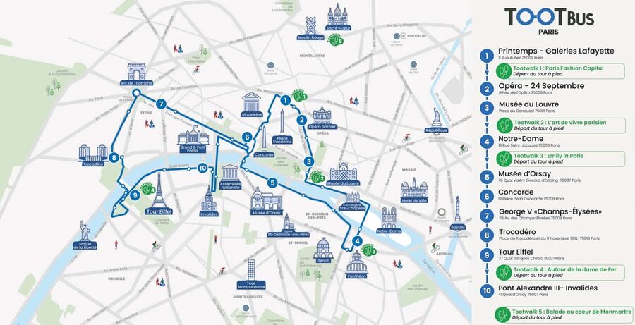 Paris: Tootbus Hop-on Hop-off with optional river cruise - Stop 2: Opéra Garnier