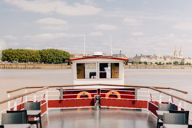 Prestige Commented Cruise glass of wine and Canelé in Bordeaux - Passing beneath or beside the Aquitaine Bridge