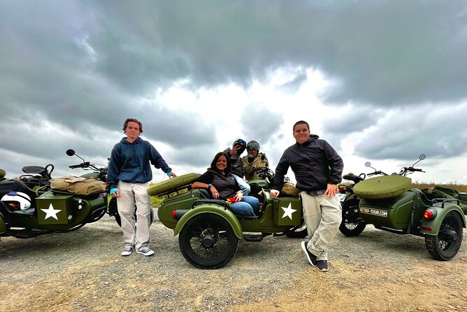 Private vintage sidecar tour of the D-Day Landing Beaches - Arromanches and the story of Mulberry B